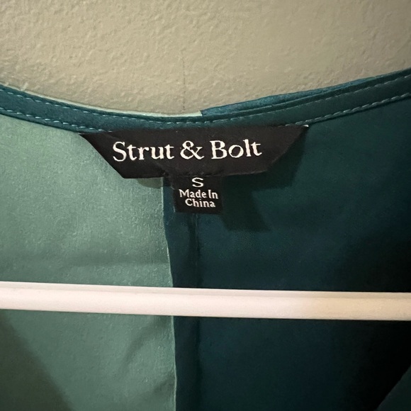 Strut&Bolt women's color block long sleeve deep vneck body suit size small Party - Picture 4 of 5